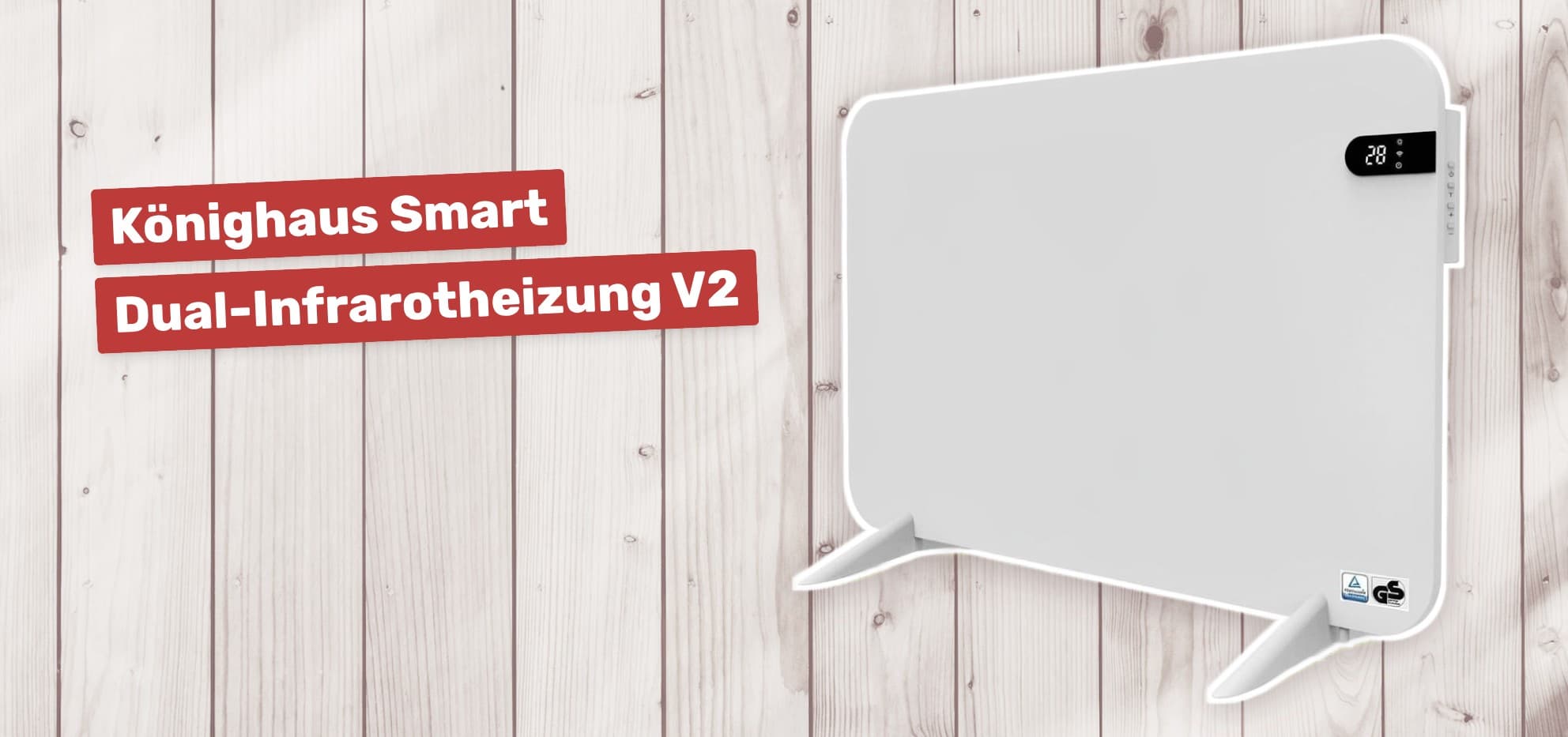 Könighaus Smart Dual-Infrarotheizung V2