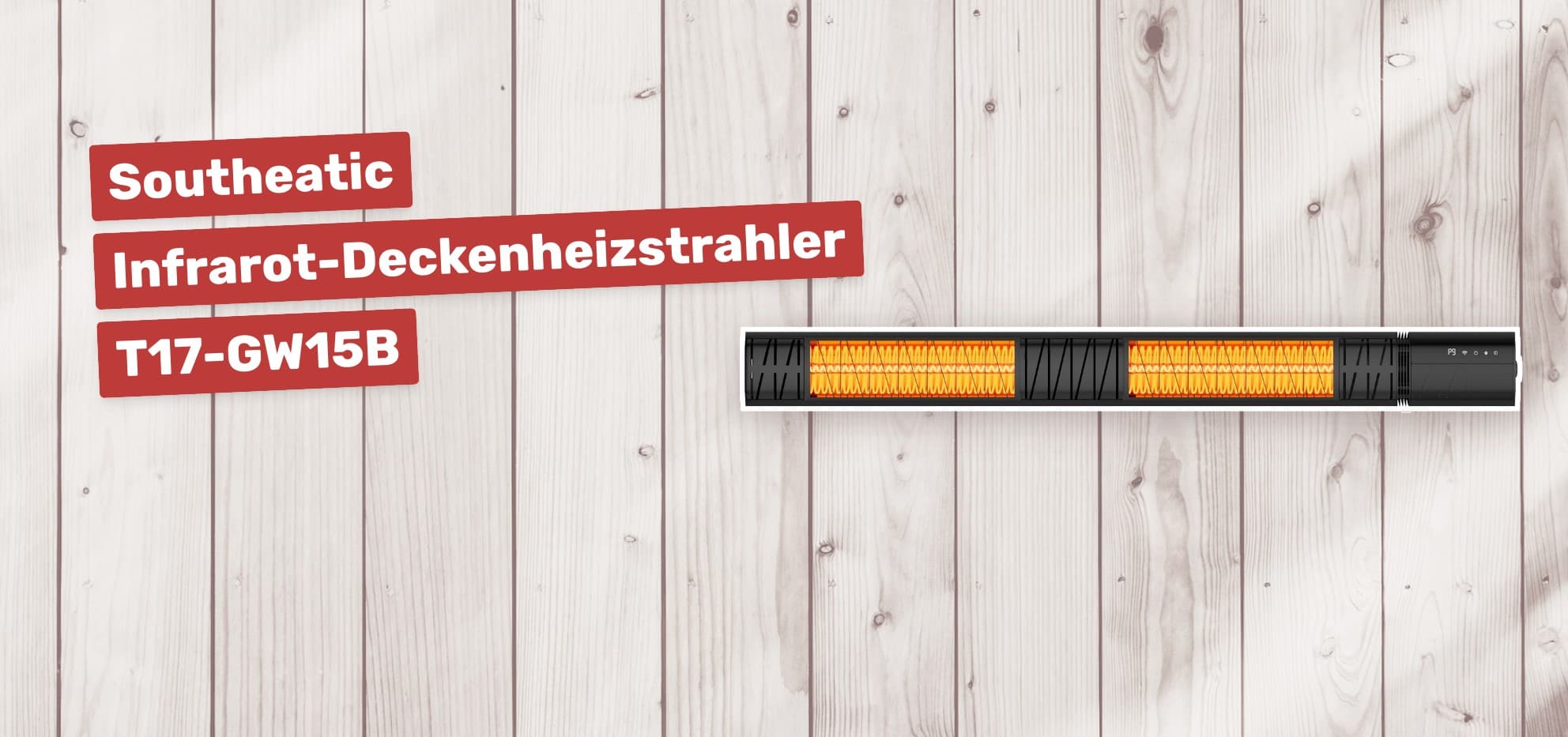 Southeatic Infrarot-Deckenheizstrahler T17-GW15B