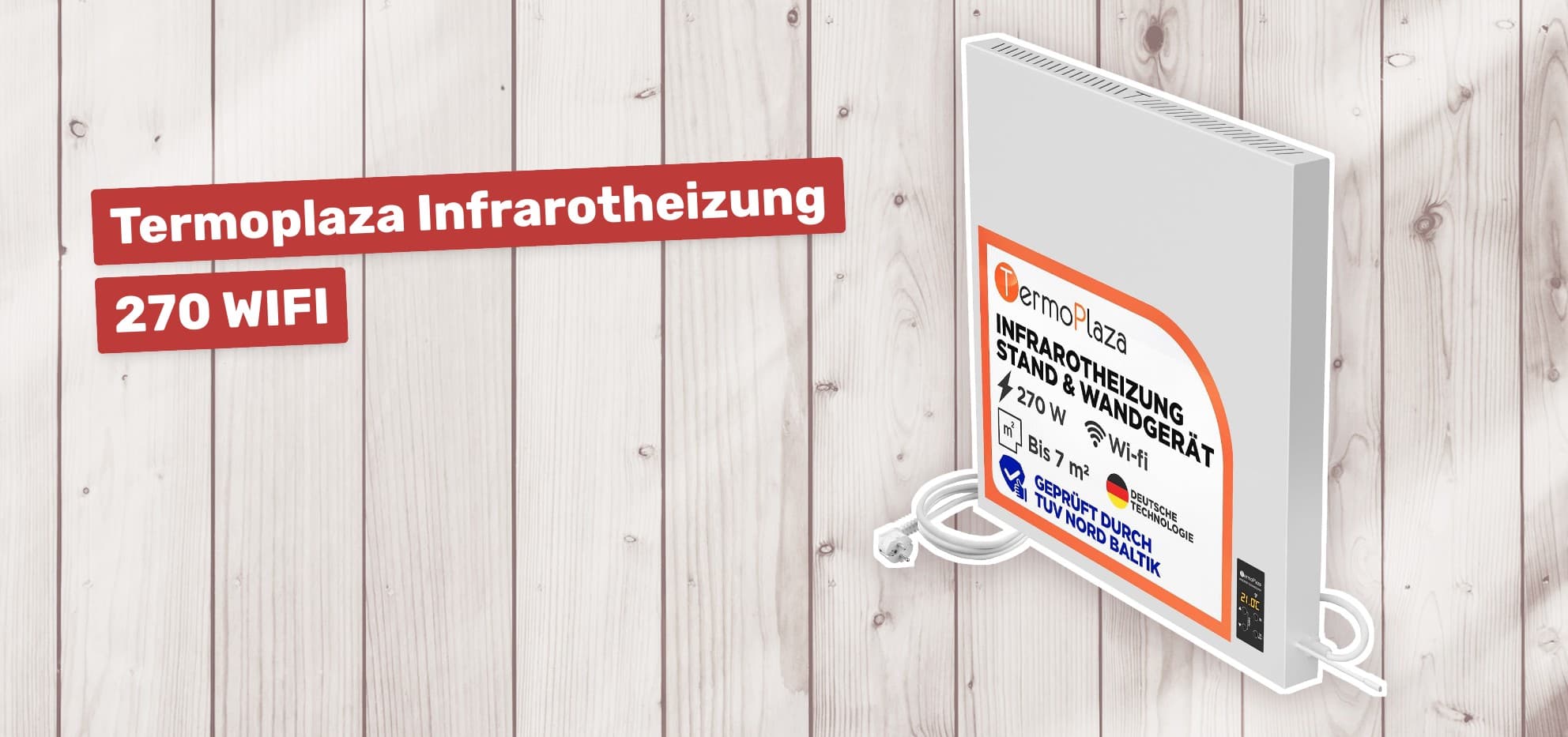 Termoplaza Infrarotheizung 270 WIFI