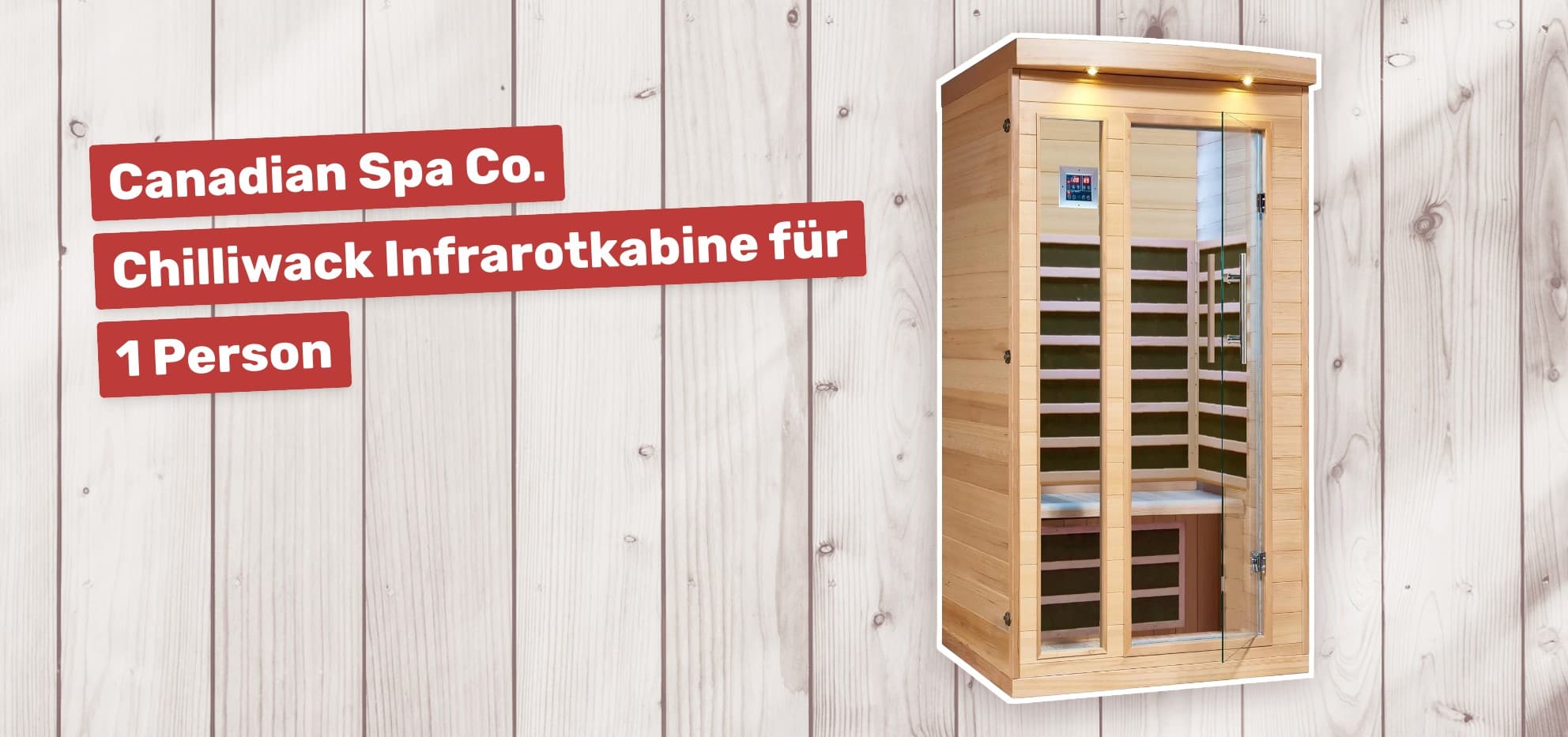 Canadian Spa Co. Chilliwack Infrarotkabine für 1 Person