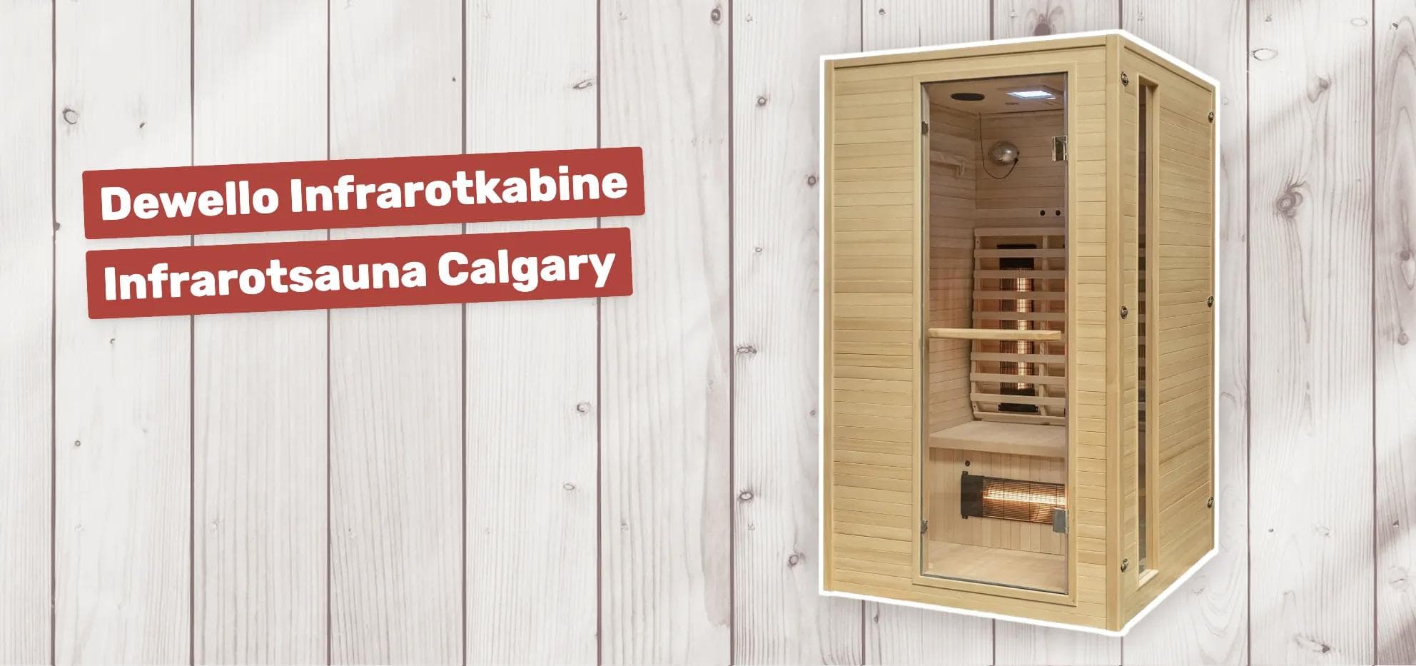 Dewello Infrarotkabine Infrarotsauna Calgary