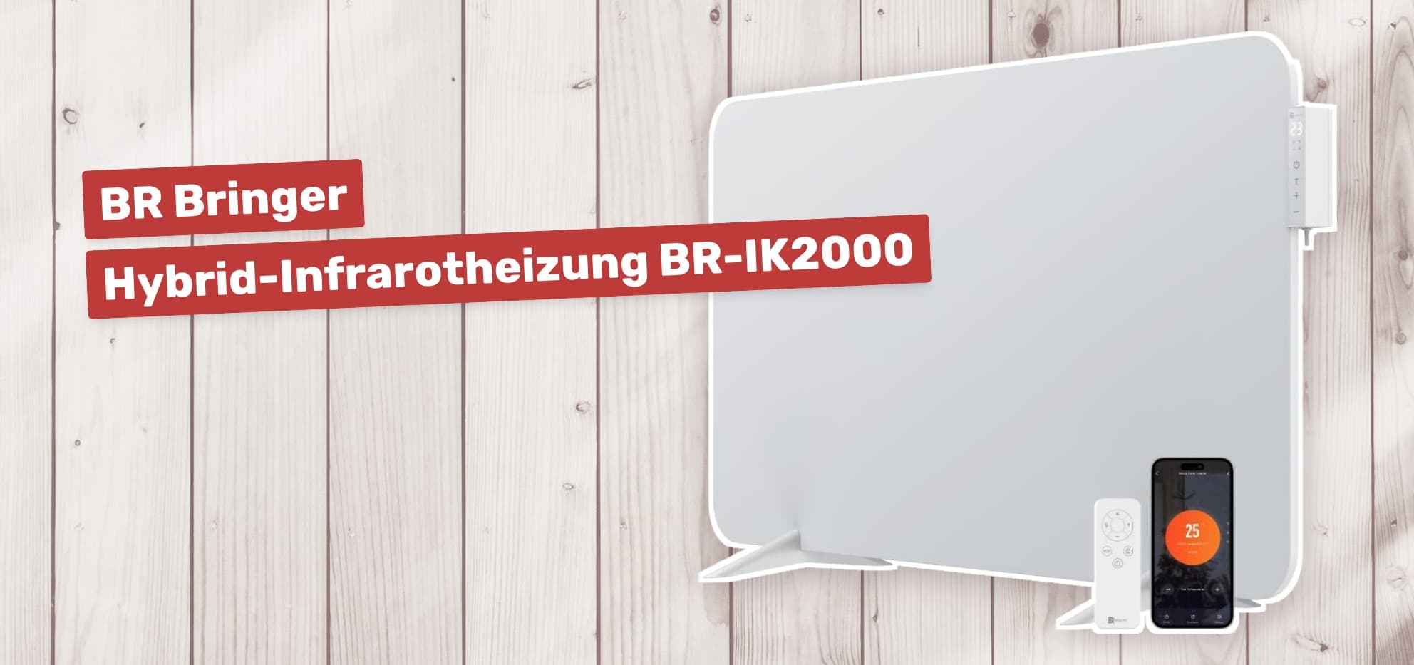 BR Bringer Hybrid-Infrarotheizung BR-IK2000