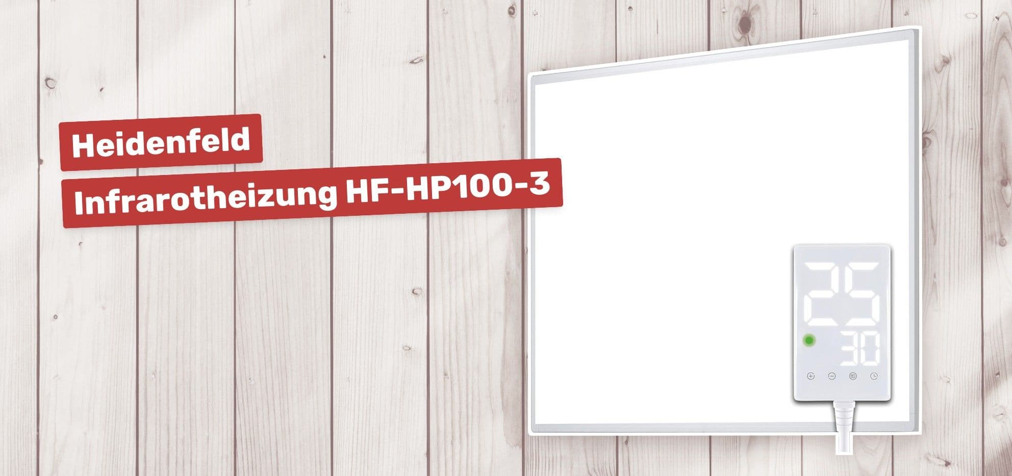 Heidenfeld Infrarotheizung HF-HP100-3