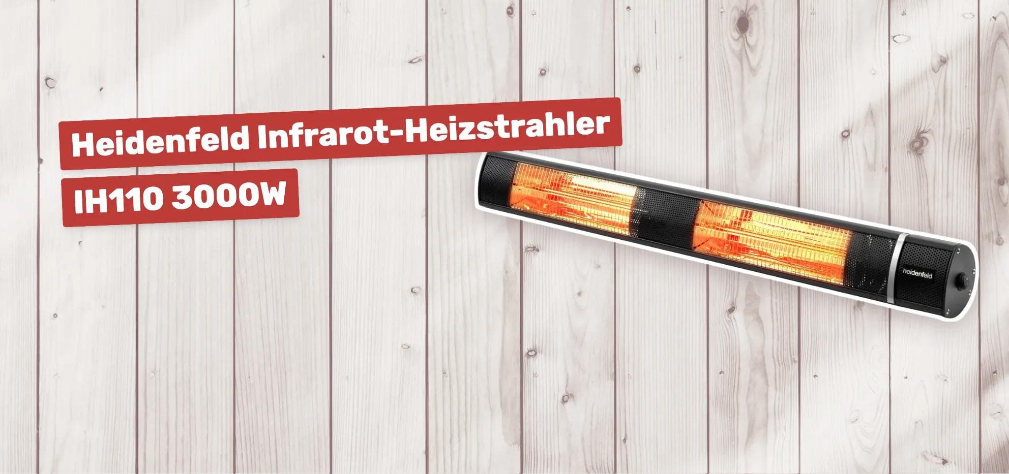 Heidenfeld Infrarot-Heizstrahler IH110 3000W