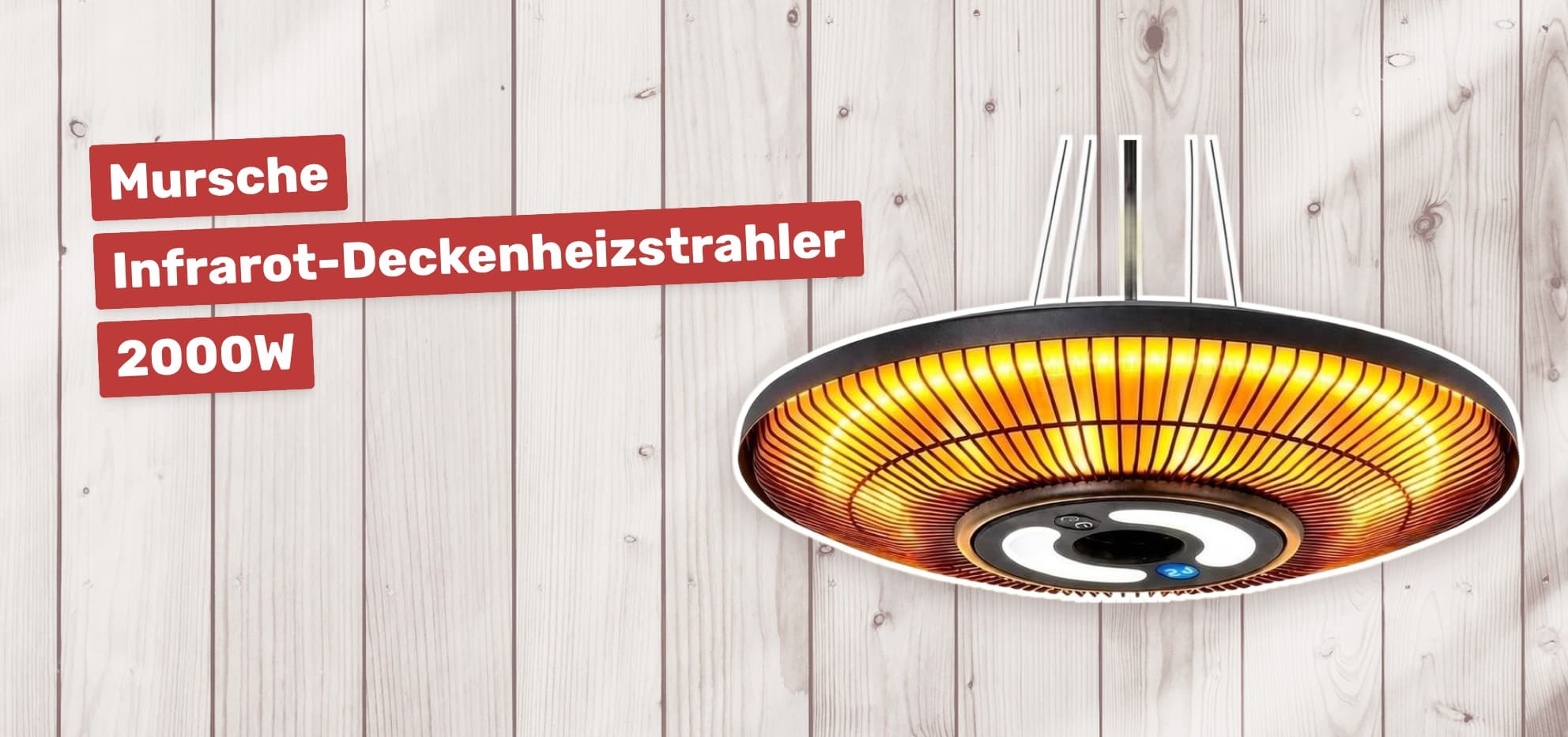 Mursche Infrarot-Deckenheizstrahler 2000W