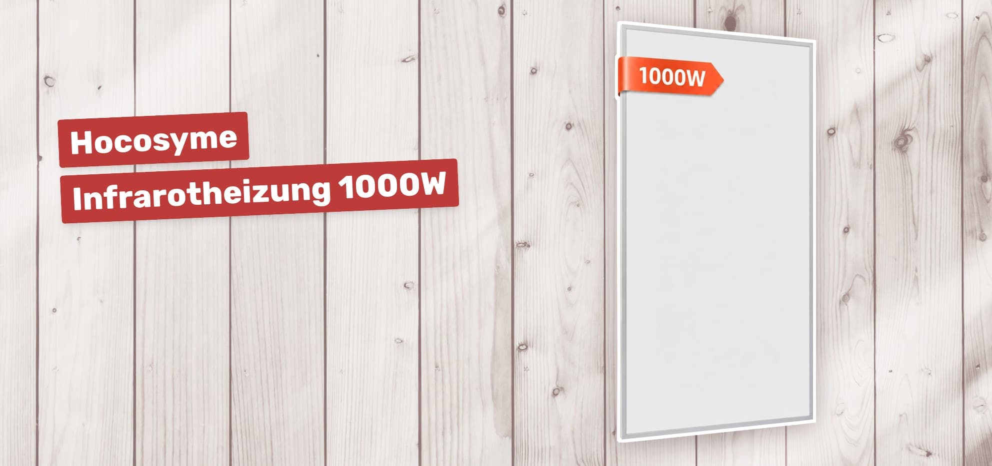 Hocosyme Infrarotheizung 1000W