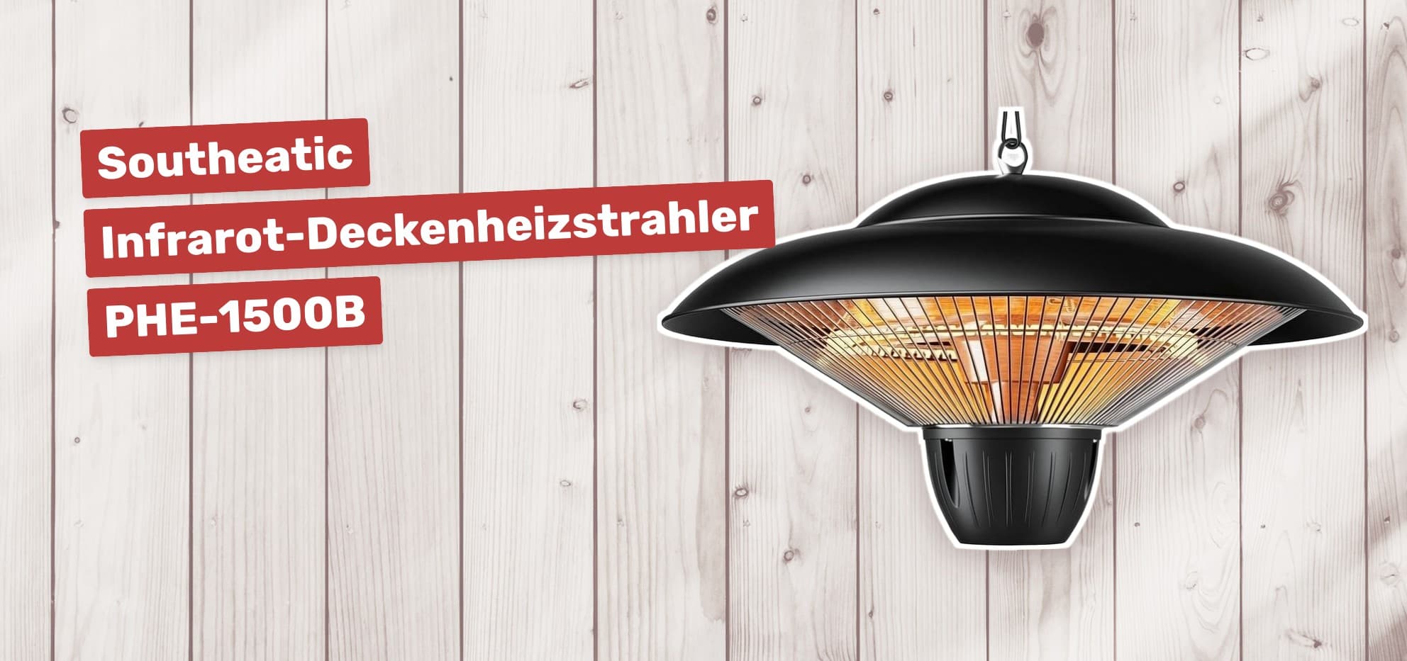 Southeatic Infrarot-Deckenheizstrahler PHE-1500B