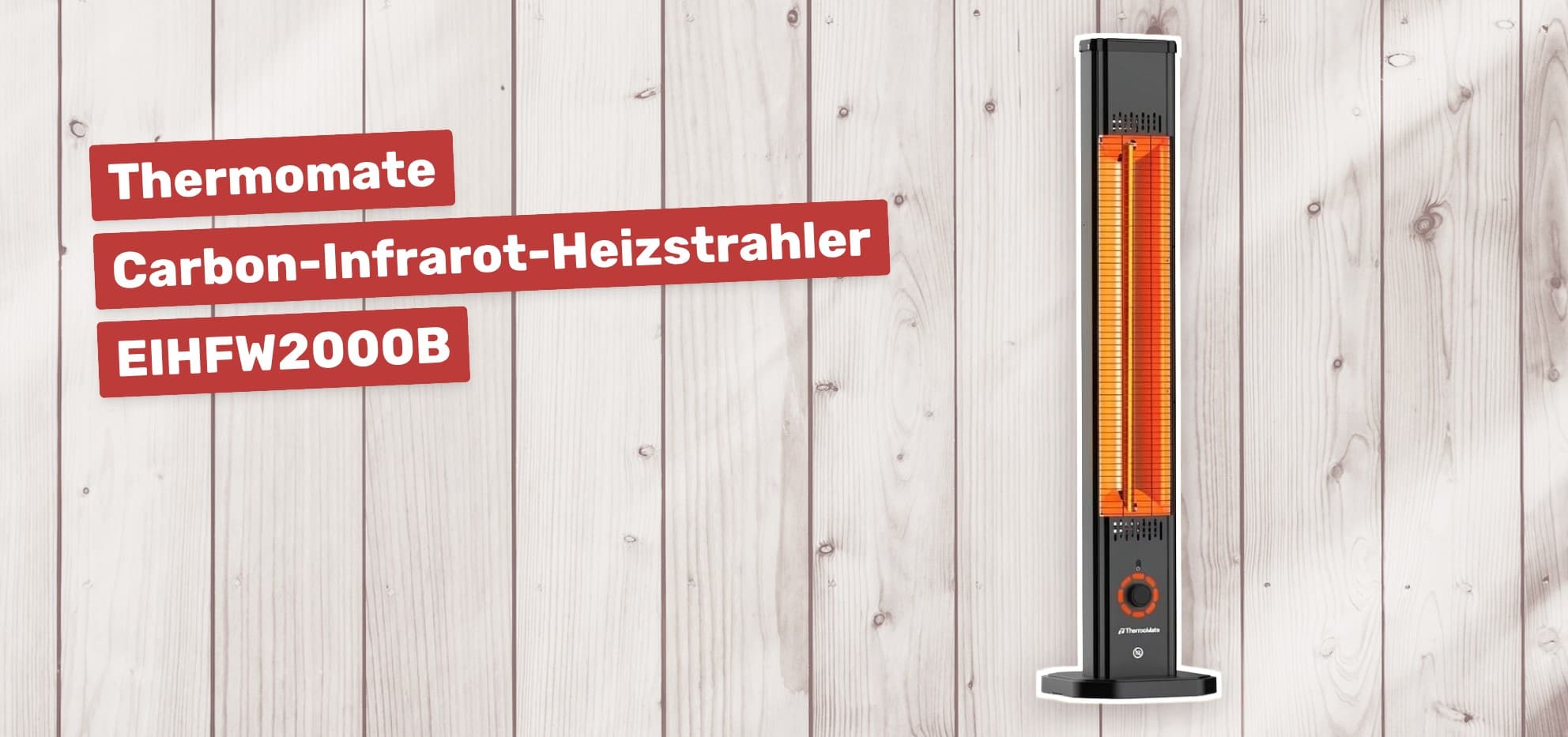 Thermomate Carbon-Infrarot-Heizstrahler EIHFW2000B
